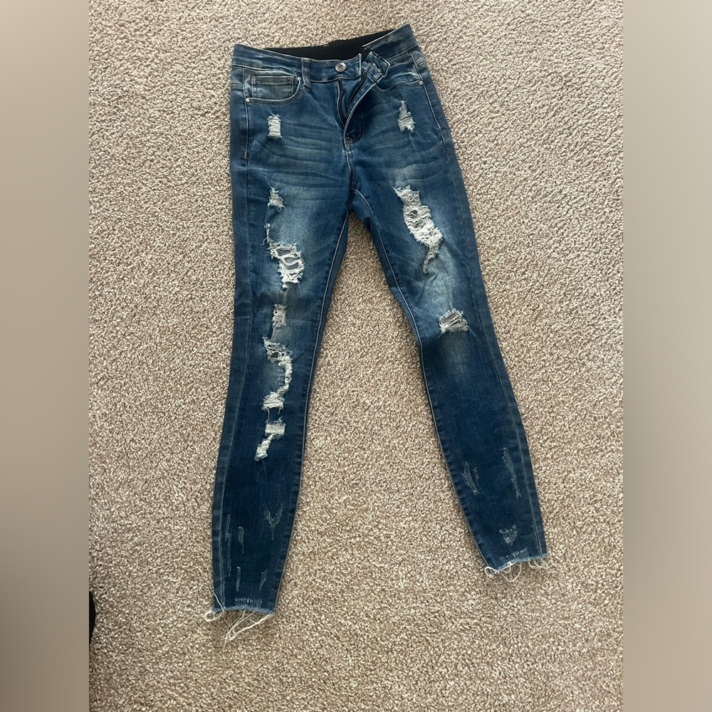Grace and Lace waist distressed waist shaper jeans